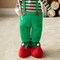 Set of 2 39"/26"H Telescoped Fabric Christmas Boy Elf Standing Décor
